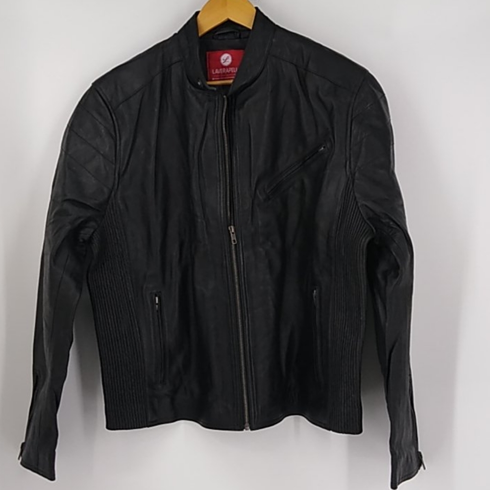 Laverapelle Genuine Leather Biker Black Jacket